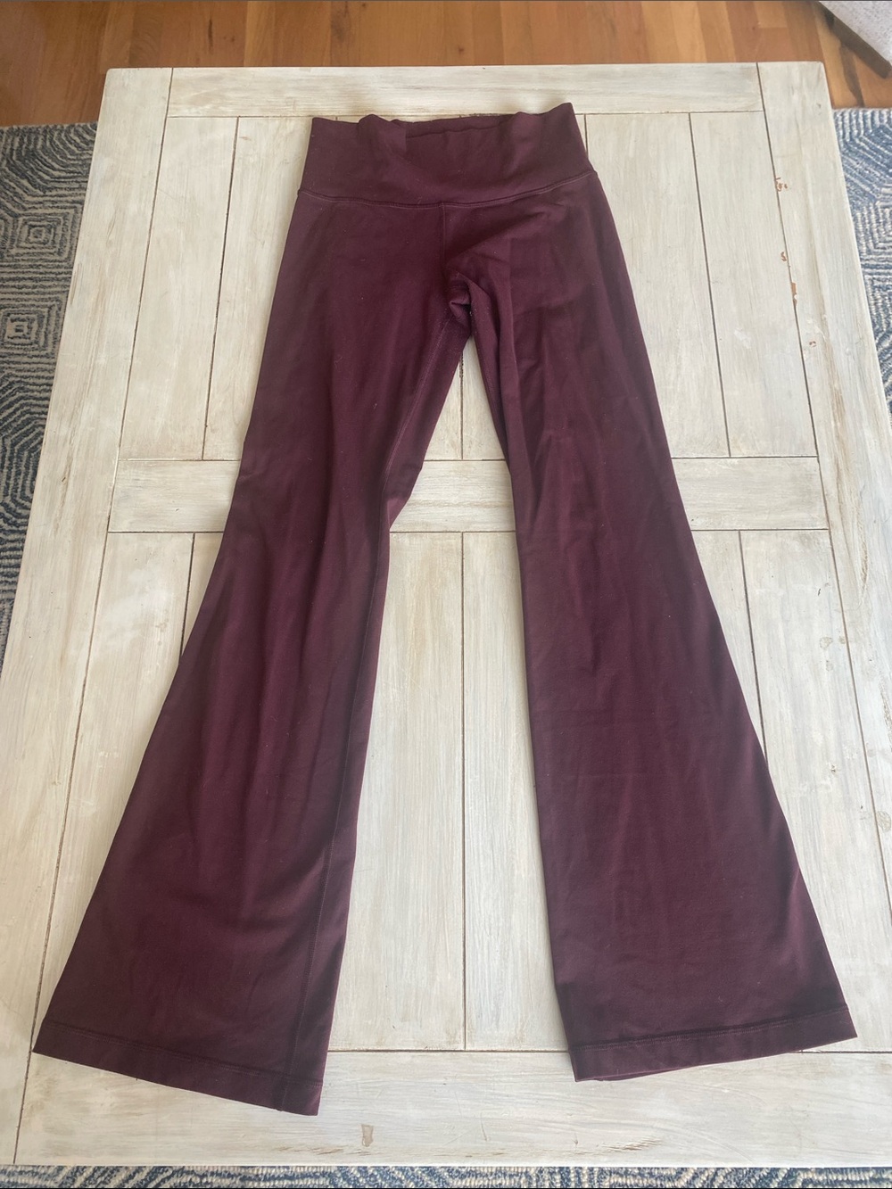 Lululemon Burgundy Plum Flare Leggings Pants 6